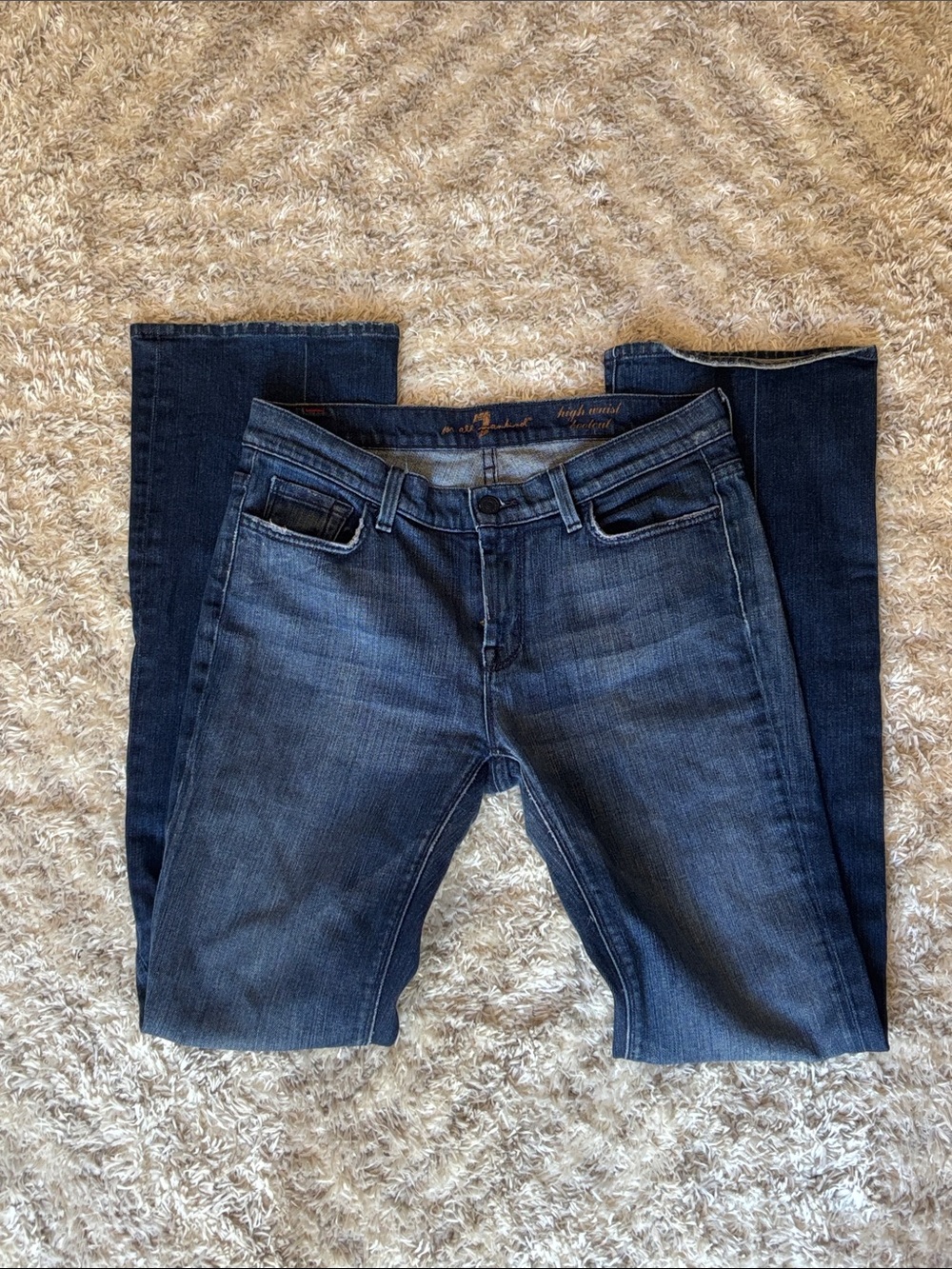 7 For All Mankind High Waisted Boot Cut Jeans